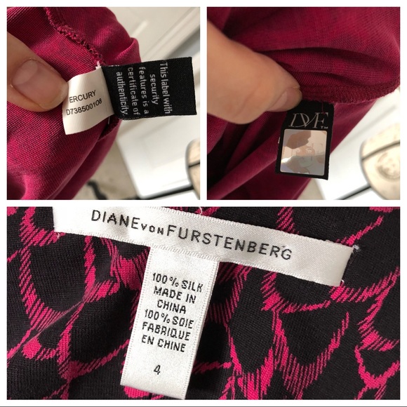 ❤️ DVF Diane von Furstenberg Ercury 100% Silk Dress 4 - Picture 5 of 8